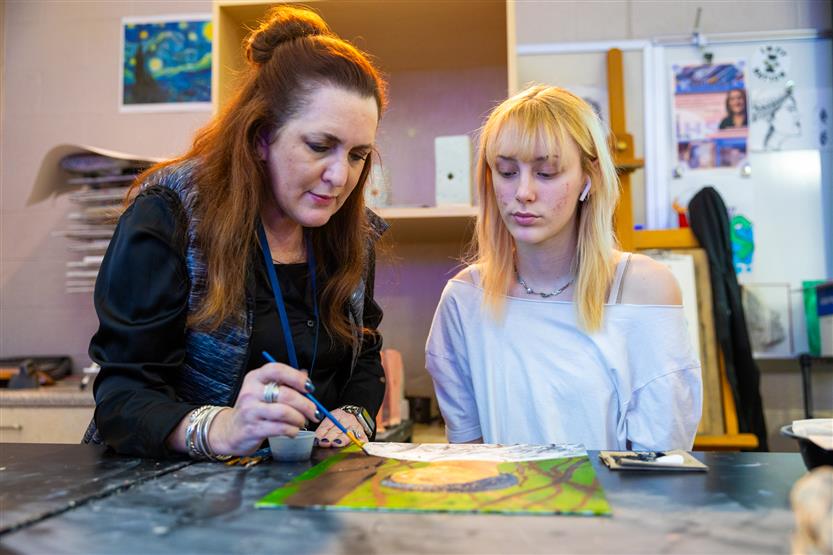 Students create art
